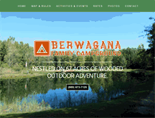 Tablet Screenshot of berwaganacampground.com